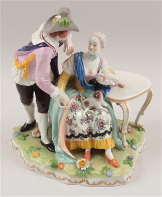 Gruppe mit Mops, - Antiques and Paintings