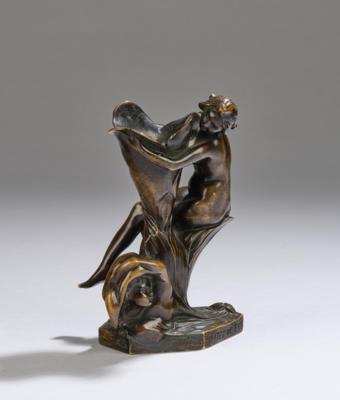 A bronze group: "Contes de Fée, Joaquin Anglés Cane (?), c. 1900 - Secese a umění 20. století