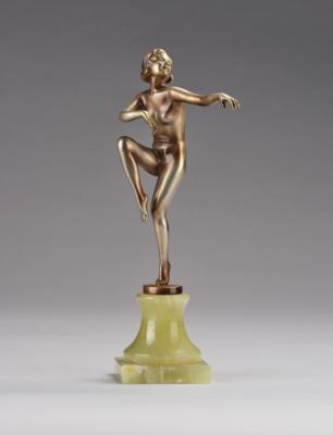 Josef Lorenzl (Wien, 1892-1950), Bronzefigur einer Tänzerin, Wien, um 1930 - Kleinode des Jugendstils & Angewandte Kunst des 20. Jahrhunderts