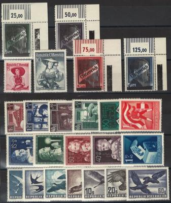 **/*/gestempelt - Sammlung Österr. ab 1945 mit Dubl. ab Monarchie, - Briefmarken und Ansichtskarten
