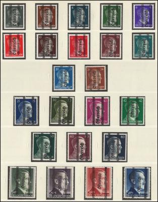 ** - Sammlung Österr. ca. 1945/1988 u.a. mit - Briefmarken und Ansichtskarten