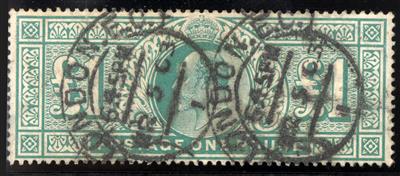 gestempelt - Großbrit. Nr. 118 A (1 Edward VII) m. Stpln. "LONDON. E. C., - Briefmarken