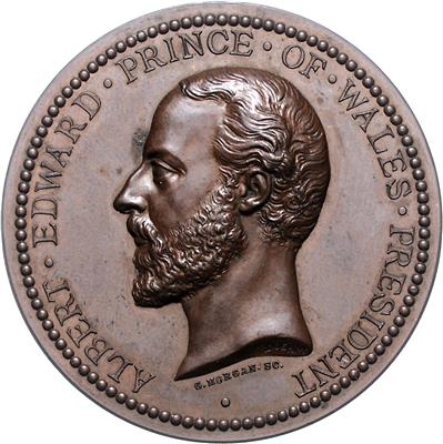 London International Exhibition, Albert Edward, Prince of Wales - Münzen, Medaillen und Papiergeld