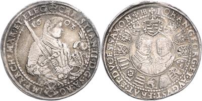 Sachsen A. L., Christian II., Johann Georg I. und August 1591-1611 - Münzen, Medaillen und Papiergeld