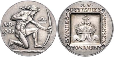 XV. Deutsches Bundesschießen München - Münzen und Medaillen
