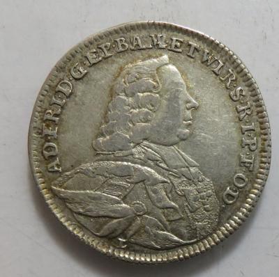 Würzburg, Adam Friedrich 1755-1779 - Münzen und Medaillen