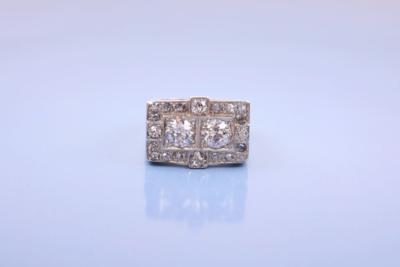 Altschliffdiamanten zus. ca. 1,80 ct, Damenring - Jewellery and watches