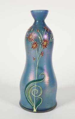Kleine Vase, wohl Glashüttenwerke Buchenau, Ferdinand von Poschinger, um 1900 - Porcelán, sklo a sběratelské předměty